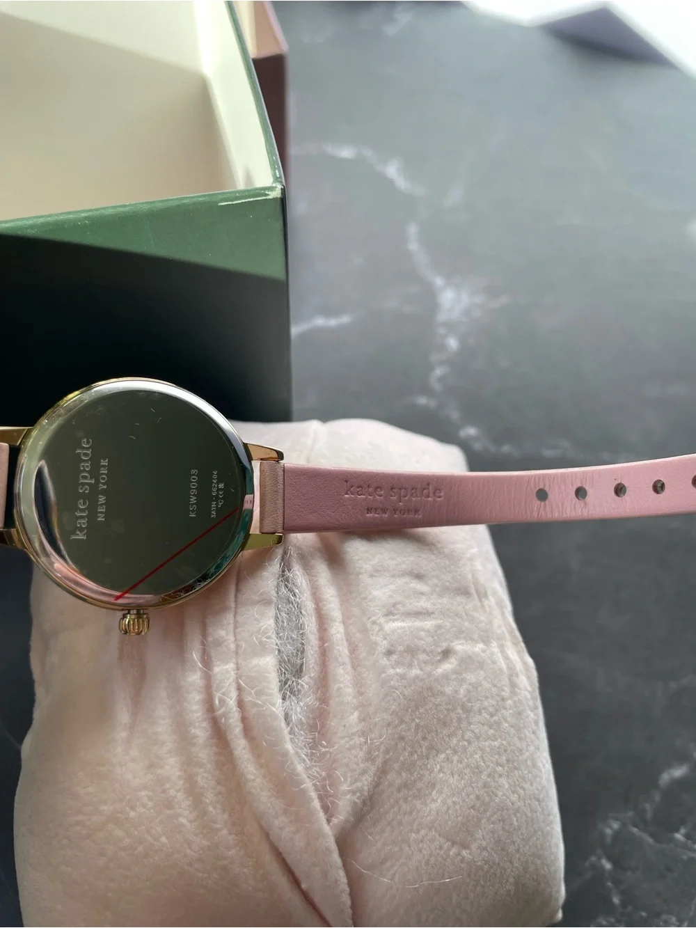 New Kate Spade New York Blush Pink Leather Watch